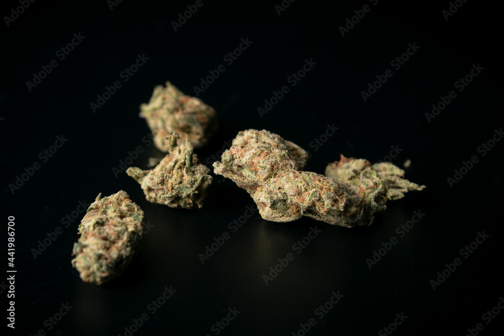 Close up of marijuana in great detail. Close up of marijuana in great detail.
