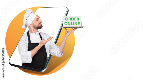 Apps for order online. Logo...