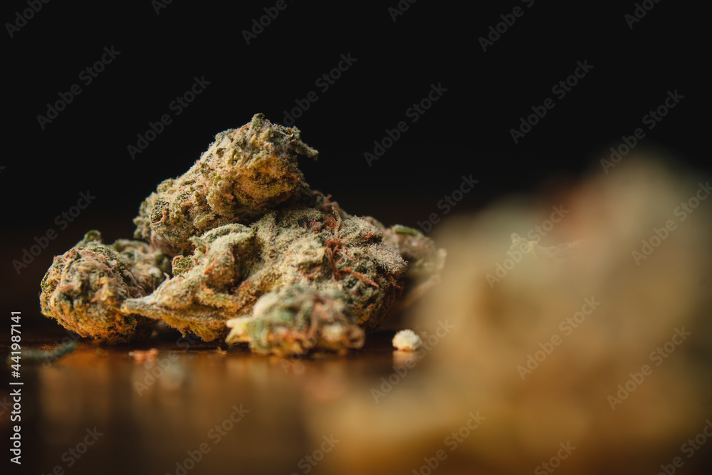 Close up of marijuana in great detail. Close up of marijuana in great detail.