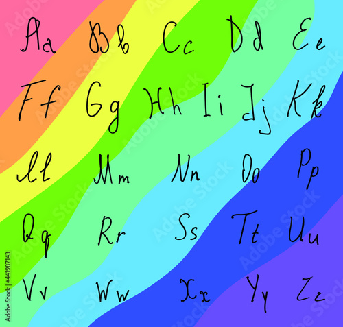 Hand Vector fonts Handwritten calligraphy