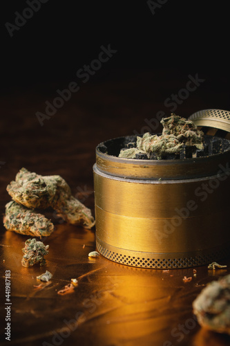 Close up of marijuana in great detail.