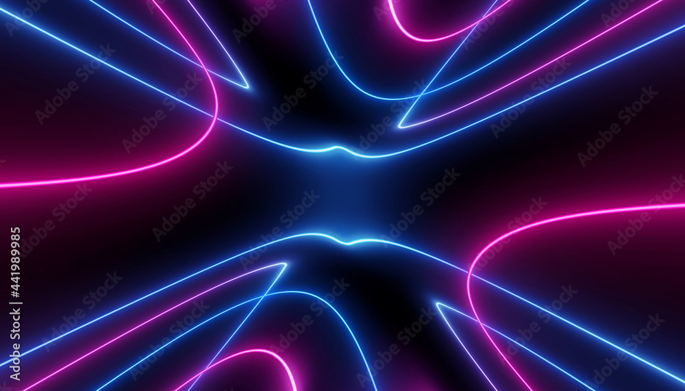 neon blue pink curvy futuristic abstract galaxy curvy lines laser scientific Sci-Fi high resolution neon blue pink curvy futuristic abstract galaxy curvy lines laser scientific Sci-Fi high resolution