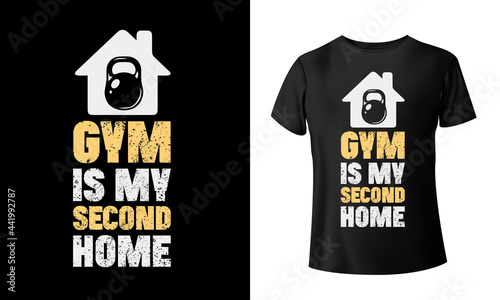 Exclusive Print ready & colorful fitness t shirt design or gym t shirt design for boys and girls, Ai file, vector file. black t shirts, typography t shirt