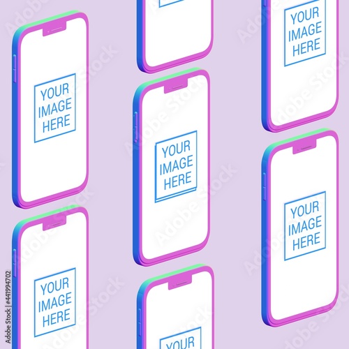 set of smartphone 3d illustration 2021