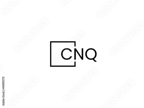 CNQ letter initial logo design vector illustration