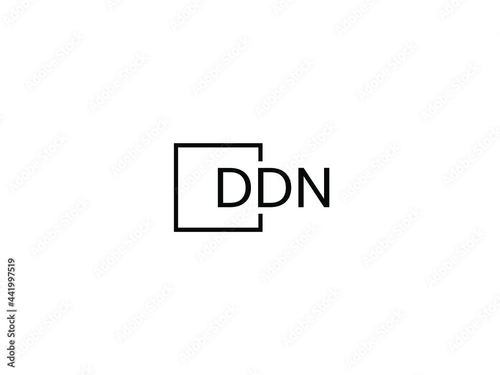 DDN letter initial logo design vector illustration DDN letter initial logo design vector illustration