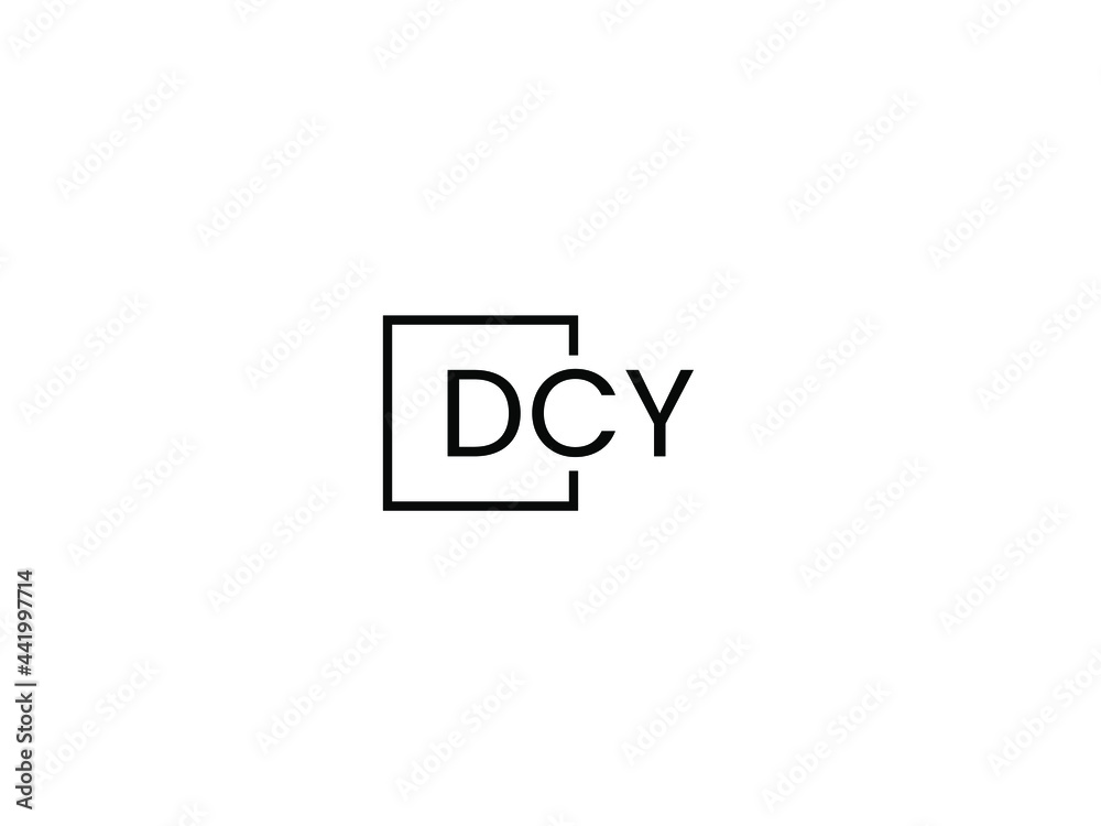 DCY letter initial logo design vector illustration DCY letter initial logo design vector illustration