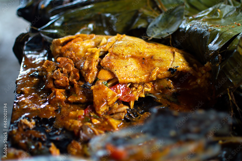 chicken on a leaf chicken on a leaf