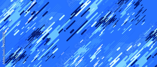 blue background with lines 