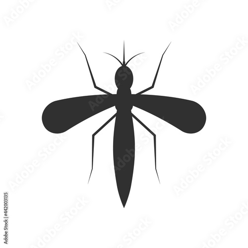 Mosquito icon.Vector illustration isolated on white background.
