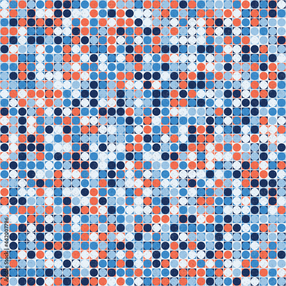 Fototapeta premium Abstract Geometric Pattern generative computational art illustration