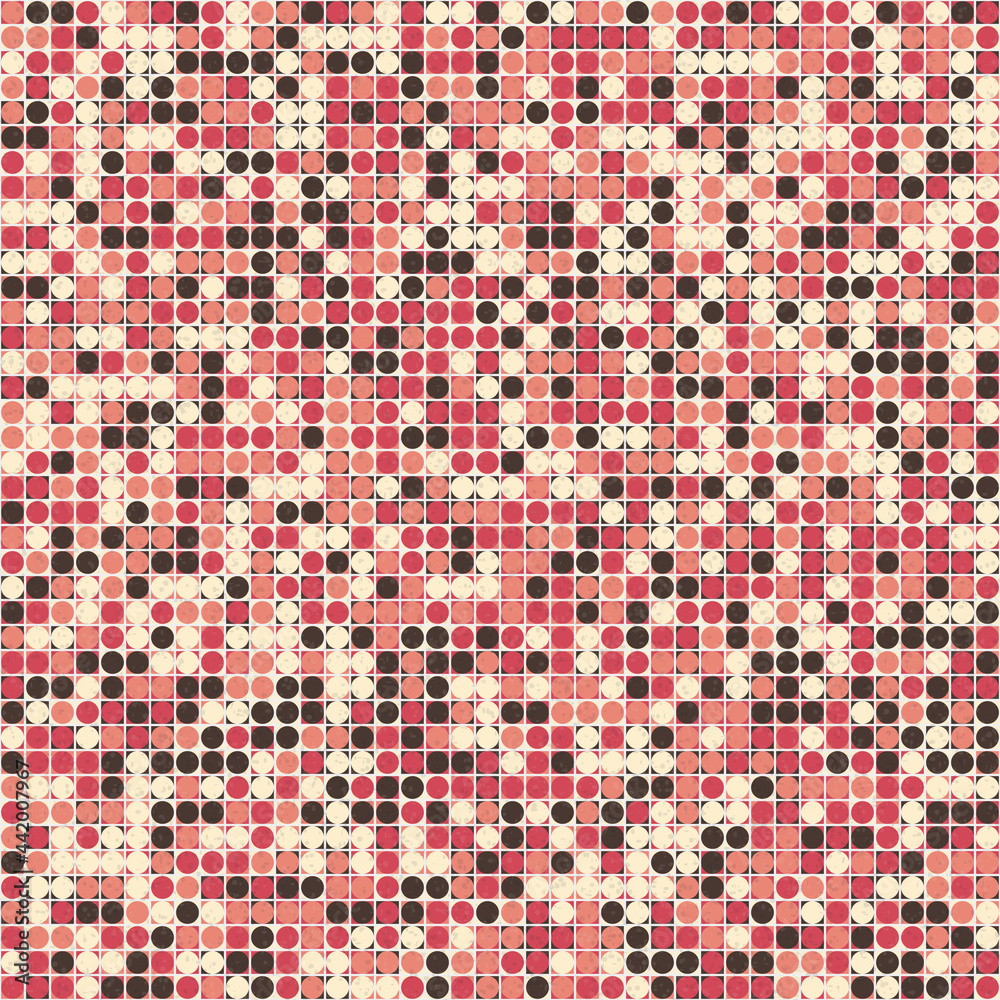 Fototapeta premium Abstract Geometric Pattern generative computational art illustration