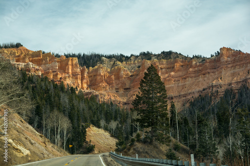 Amazing road to the Cedar Breaks National Monuments