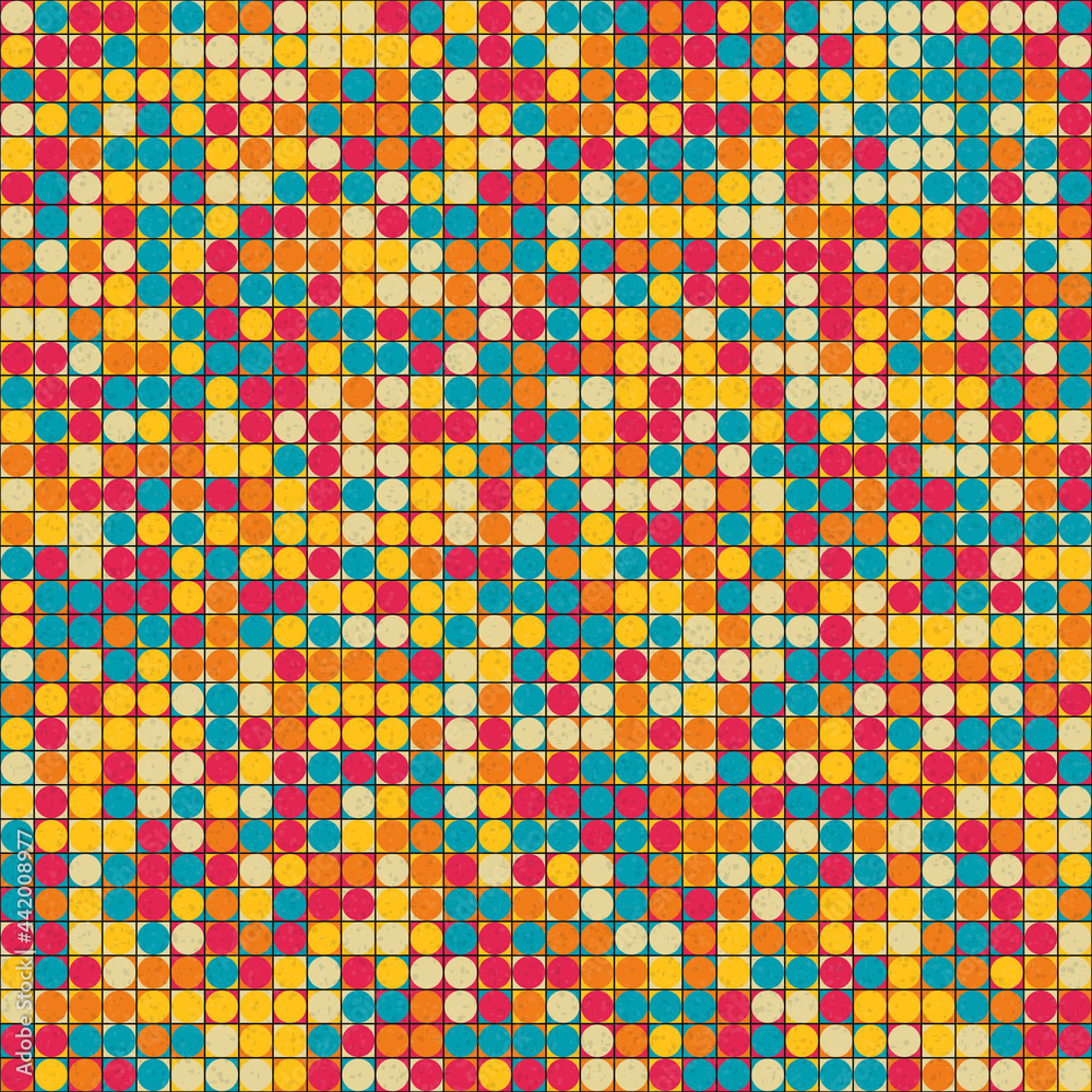 Abstract Geometric Pattern generative computational art illustration