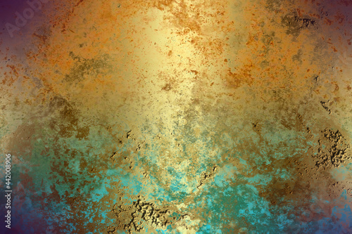 Golden Abstract  decorative paper texture  background  for  artwork  - Illustration