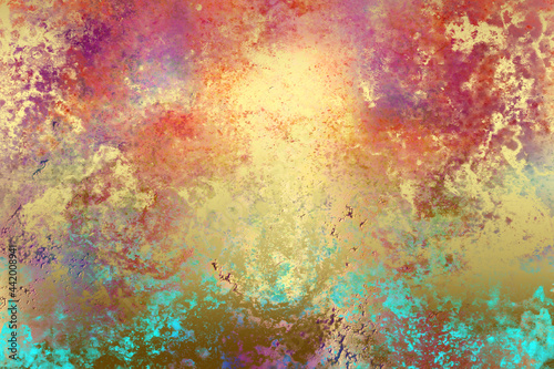 Obraz na płótnie Golden Abstract decorative paper texture background for artwork - Illustration w salonie