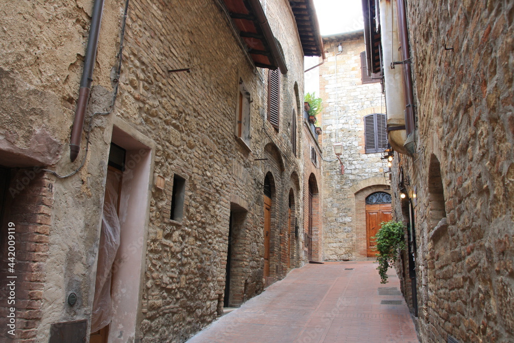 San Gimignano, Italia. Bonita villa medieval de la Toscana.