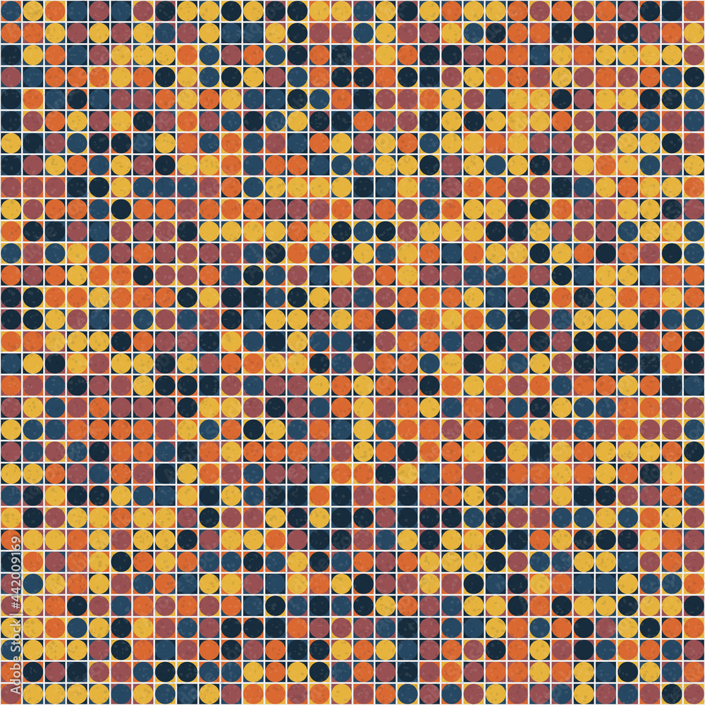 Fototapeta premium Abstract Geometric Pattern generative computational art illustration