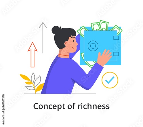 Richness abstract concept
