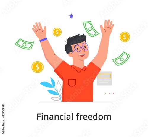 Financial freedom concept