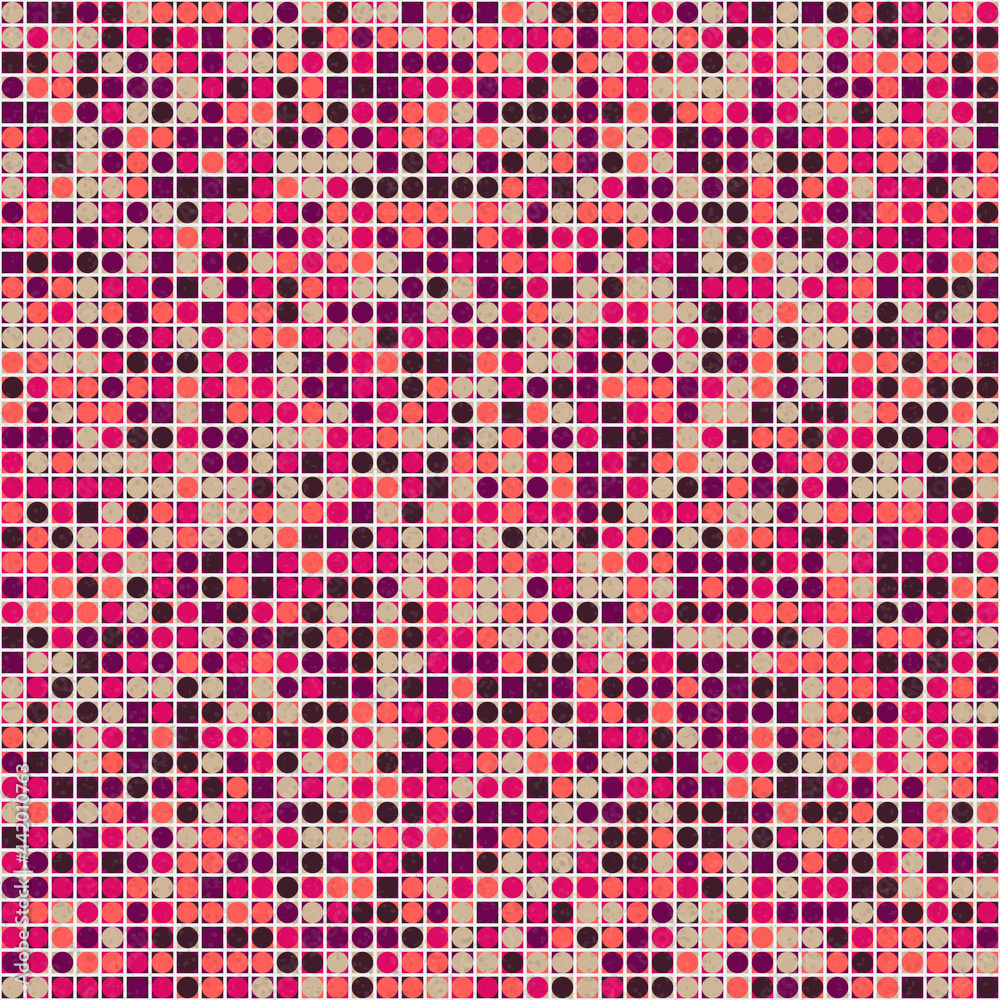 Fototapeta premium Abstract Geometric Pattern generative computational art illustration