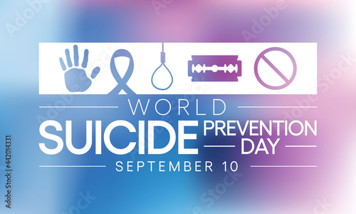 World Suicide prevention day is observed every year on September 10, in order to provide worldwide commitment and action to prevent suicides. Vector illustration