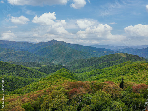 Asheville Blue Ridge Mountains By Drone