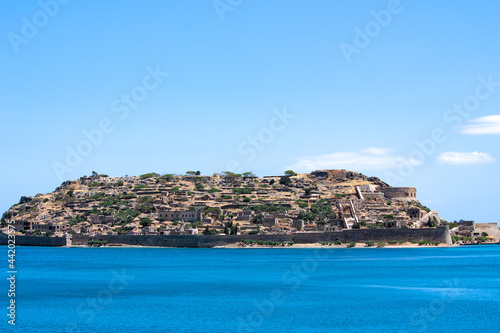 Fototapeta Naklejka Na Ścianę i Meble -  Island Spinalonga, view from village Plaka, Crete, Greece