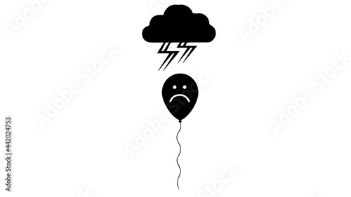 About to burst into the storm, depression, anxiety,