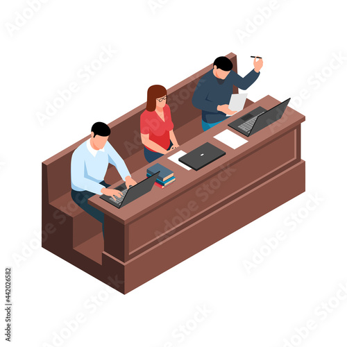 Lecture Isometric Icon