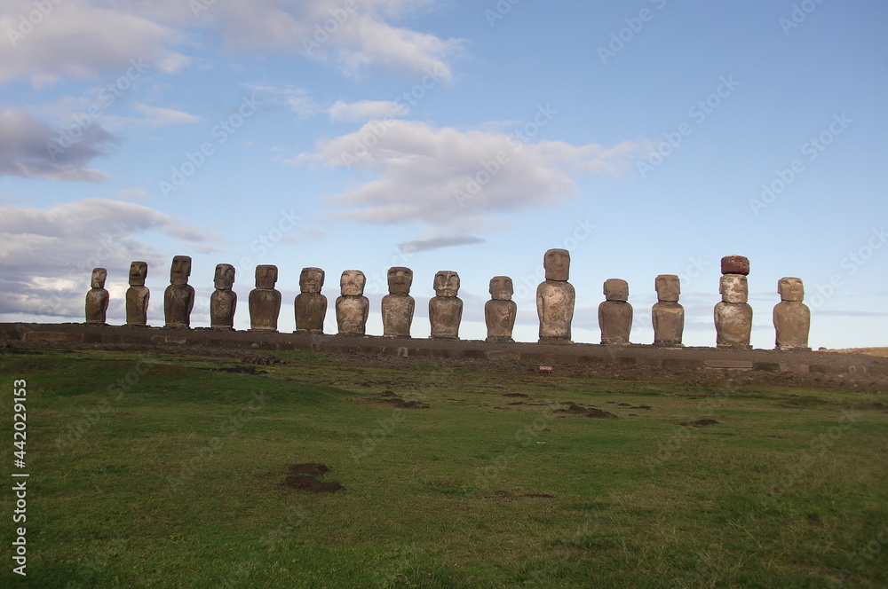 Estatuas Muais em Rapa Nui