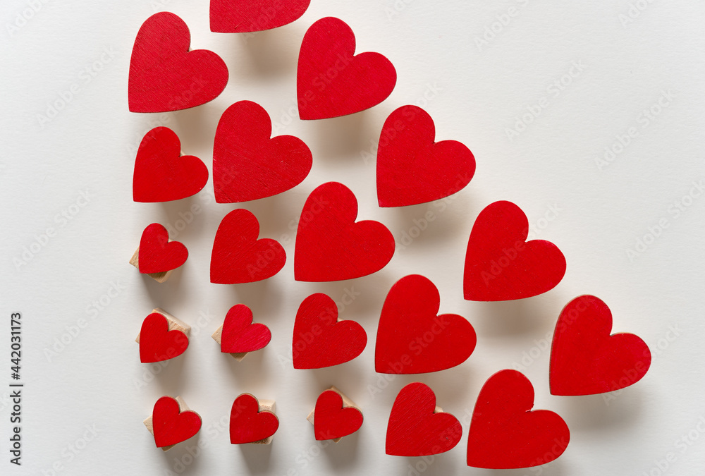 red hearts background red hearts background