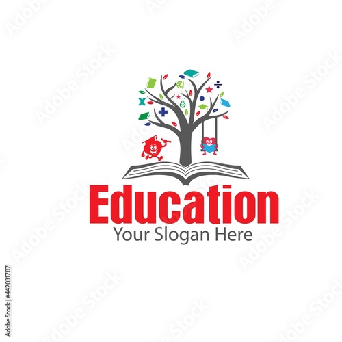 love education logo designs for child play and dream