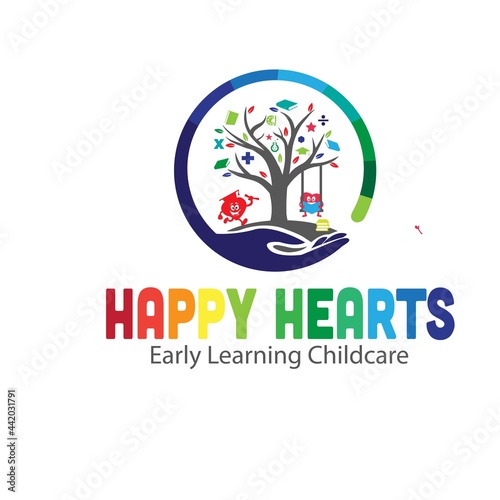 happy hearth logo designs for child play and dreams logo foundation