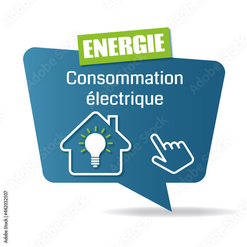 Logo consommation électrique.