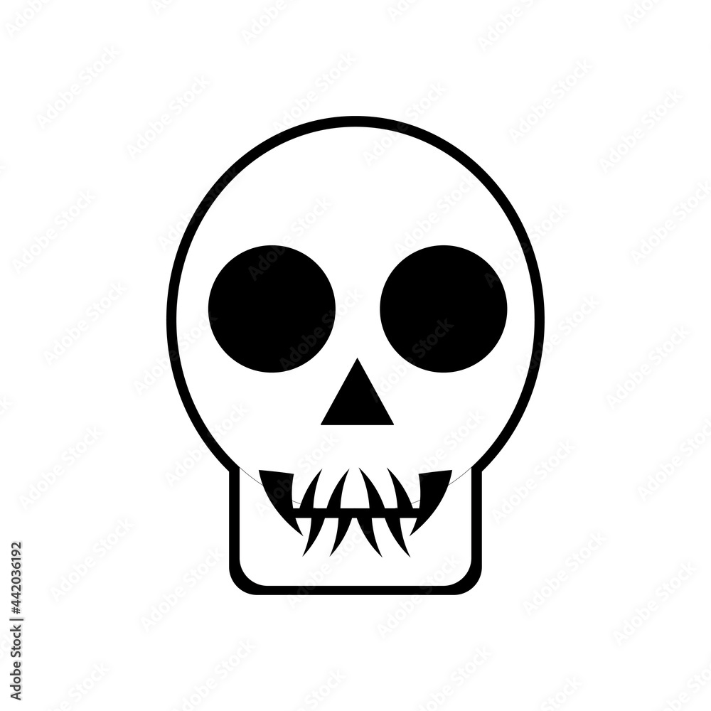 Halloween skull icon images vector design Halloween skull icon images vector design