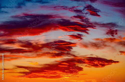 Brilliant Red Sunset