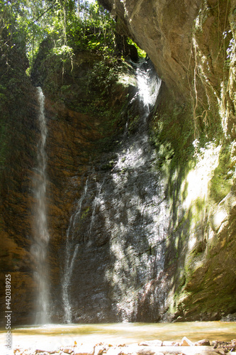 La Llovizna waterfall in the mountain photo