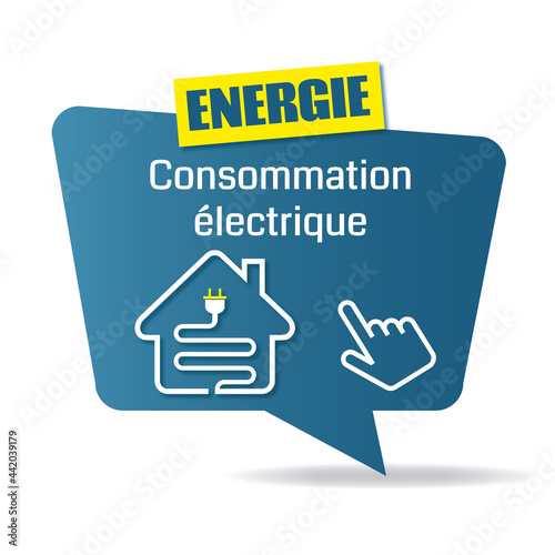 Logo consommation électrique.