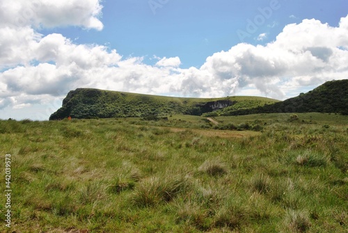 Beautiful landscape in canyon with stunning green view in Rio Grande do Sul, Brazil. mountain weather