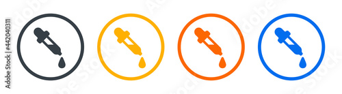 Dropper icon vector illustration. Medicine dropper symbol