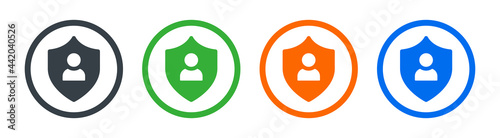 Privacy authentication or personal protection icon vector illustration.