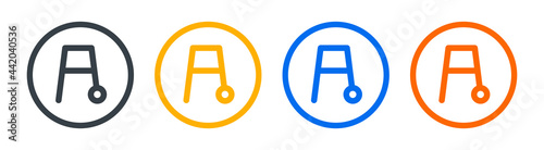 Walker icon. Element of medicine physiotherapy of legs vector illustration.