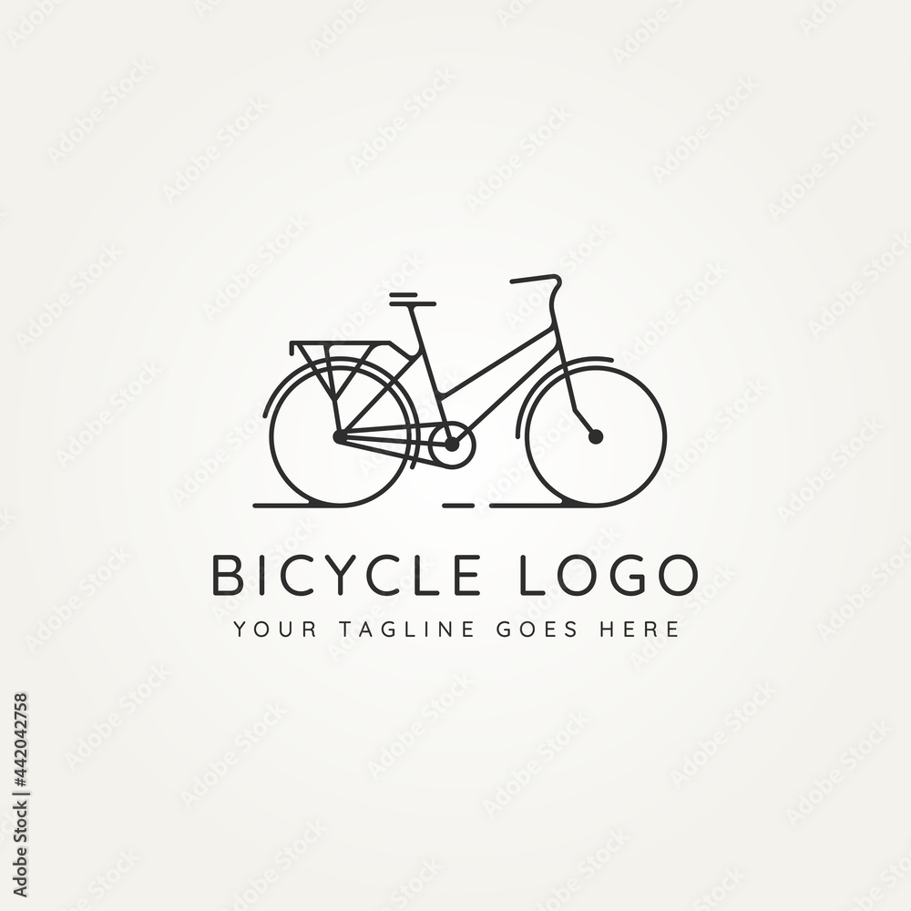 bicycle minimalist line art icon logo template vector illustration design. simple modern bike, cycle, vehicles logo concept inspiration bicycle minimalist line art icon logo template vector illustration design. simple modern bike, cycle, vehicles logo concept inspiration