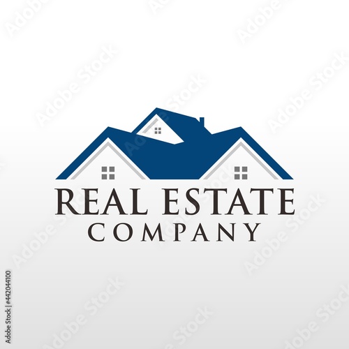 Real estate roof logo design inspiration
