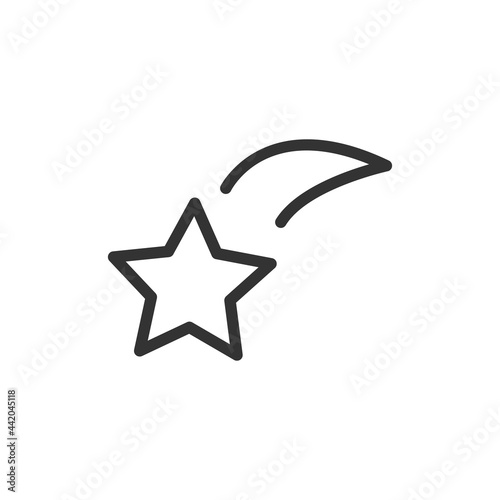 Star minimal line icon.