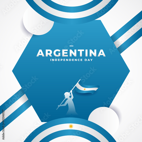 Argentina Independence Day Background Design