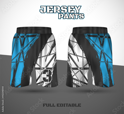Basketball jersey design template. Uniform front and back. Sports jersey vector.