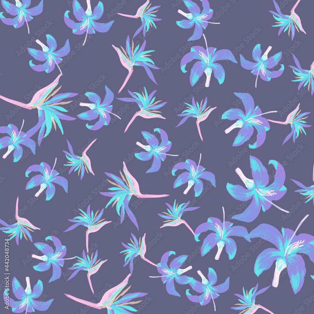 Purple Pattern Palm. Cobalt Tropical Nature. Indigo Floral Foliage. Navy Flora Background. Coral Decoration Vintage. Blue Wallpaper Vintage. Violet Spring Foliage. Purple Pattern Palm. Cobalt Tropical Nature. Indigo Floral Foliage. Navy Flora Background. Coral Decoration Vintage. Blue Wallpaper Vintage. Violet Spring Foliage.