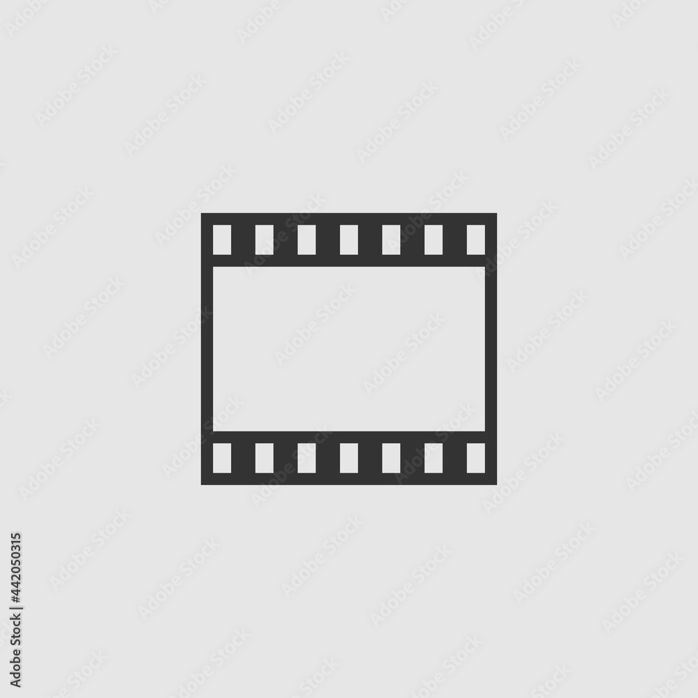 Vector Simple Isolated Film Icon Vector Simple Isolated Film Icon